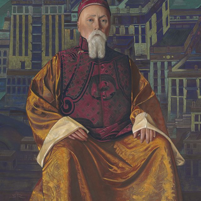 Nicholas Roerich — Портрет Николая Рериха в тибетском одеянии