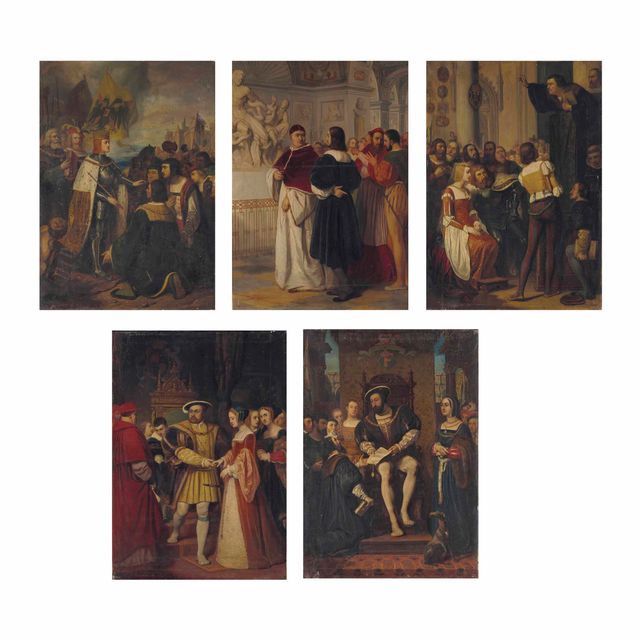 Nicolas Robert — Посланник Шарля-Квинта в Испании; Гийом Буде, президент Франсуа Олланда, первый заместитель премьер-министра; Леон X и Рафаэль в Ватикане; Генрих VIII, помощник кардинала Уолси; и Лютер, президент реформ