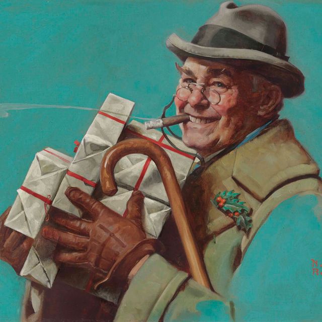 Norman Rockwell — Рождественская сигара