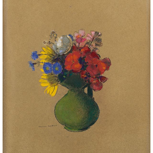 Odilon Redon — Герани и цветы полей