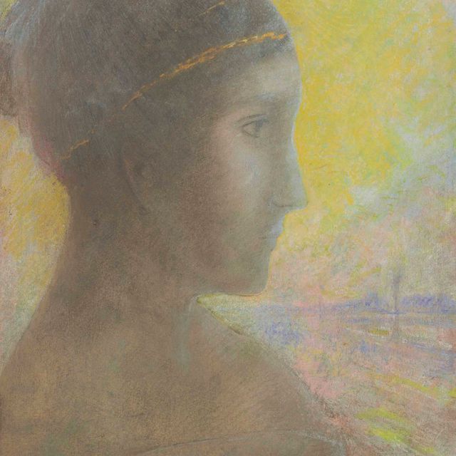 Odilon Redon — Женский профиль