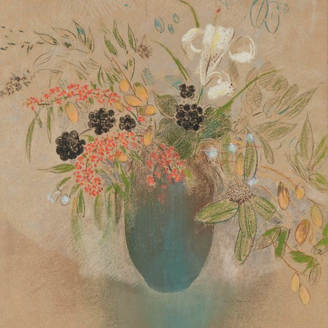 Odilon Redon — Цветы в вазе