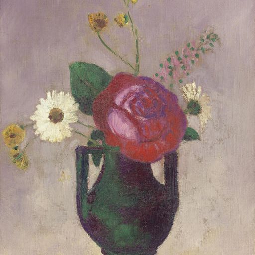 Odilon Redon — Роза и Маргарита
