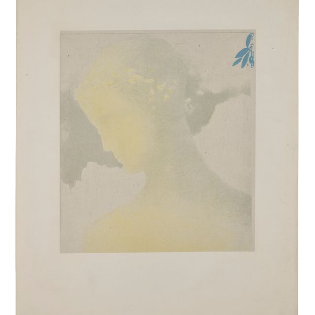 Odilon Redon — Беатрис, из альбома "Peintres-Graveurs"