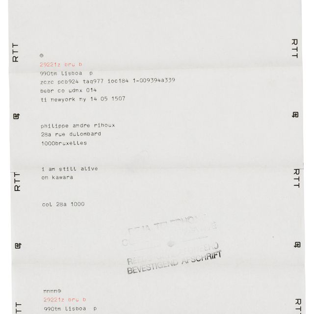 On Kawara — Я все еще жив