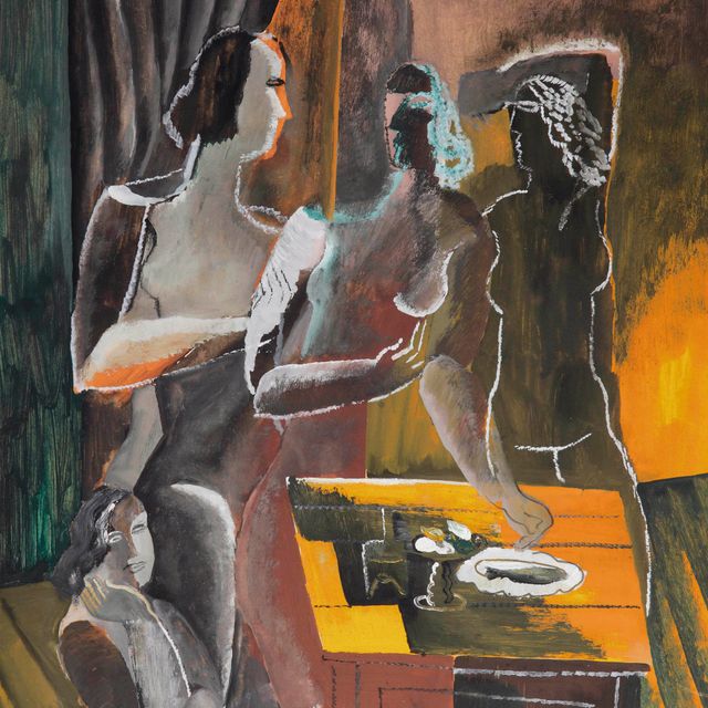 Ossip Zadkine — Четыре женщины - воплощение смерти природы