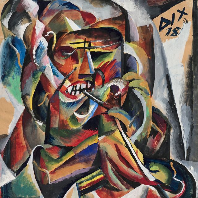 Otto Dix — Солдат с табаком в руке