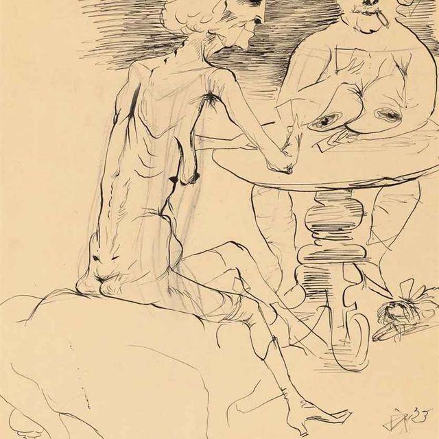Otto Dix — Умирает Картеншпильериннен