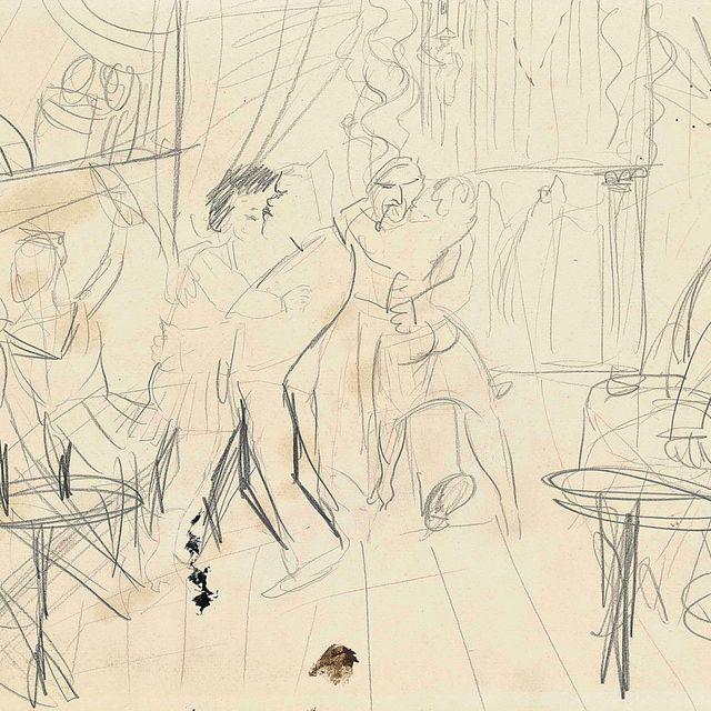 Otto Dix — Экскурсия по кригс-рейдингу "Матросы в Антверпене"