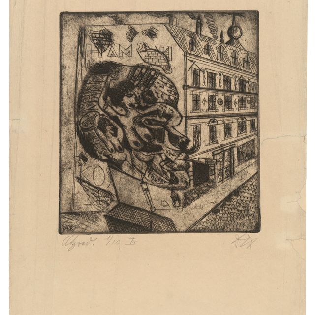 Otto Dix — Сифилитик, от: Radierwerk II