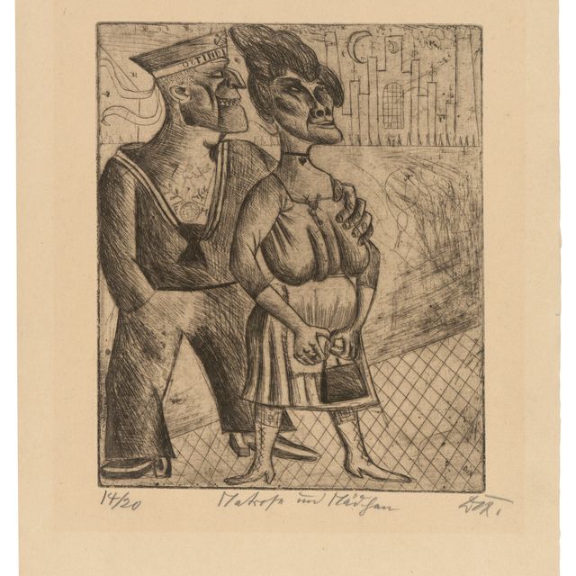 Otto Dix — Матроуз и дочь, из: Radierwerk II