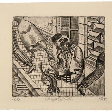 Otto Dix — Штрайххольцхандлер (к. 11 II б)
