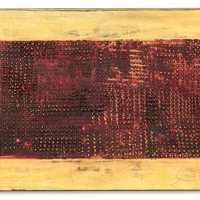 Otto Piene — Растерзанное золото/гниль