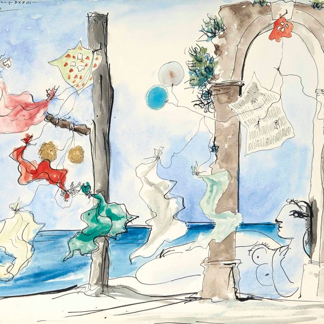 Pablo Picasso — Композиция: Ну-сюр-ла-пляж