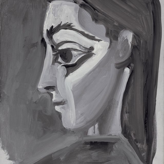 Pablo Picasso — Тет-а-тет с женщиной, профиль