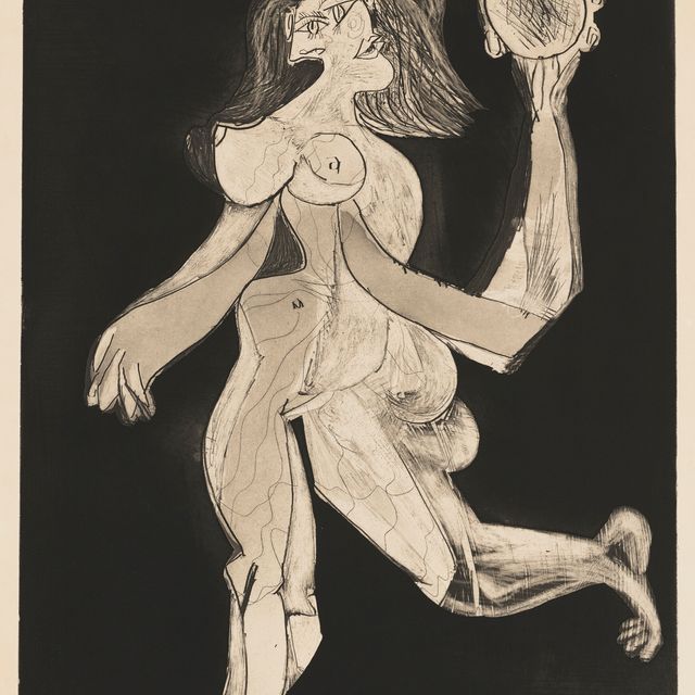 Pablo Picasso — Женщина на тамбурине