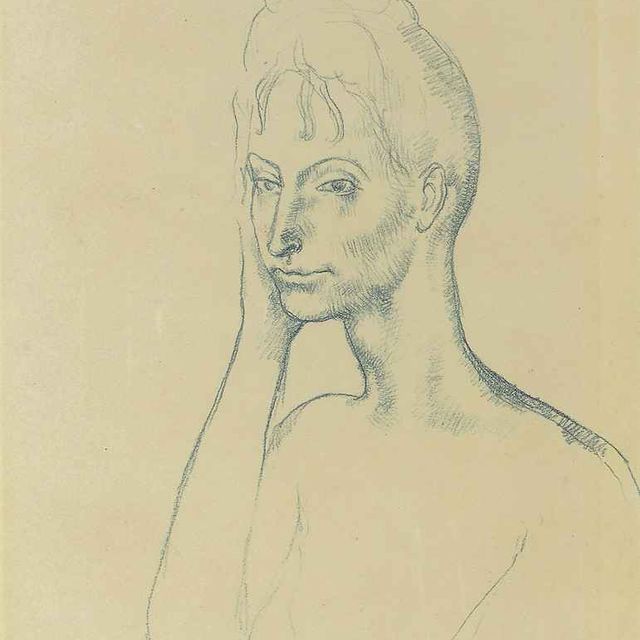 Pablo Picasso — Молодая девушка в костюме