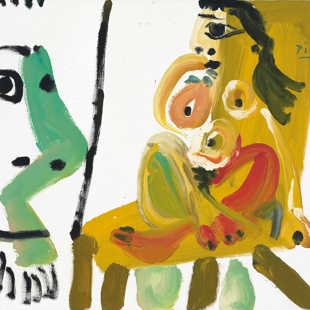 Pablo Picasso — Наедине с человеком и его женой