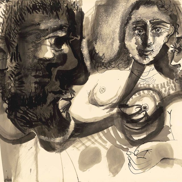 Pablo Picasso — Мужчина, женщина и профили