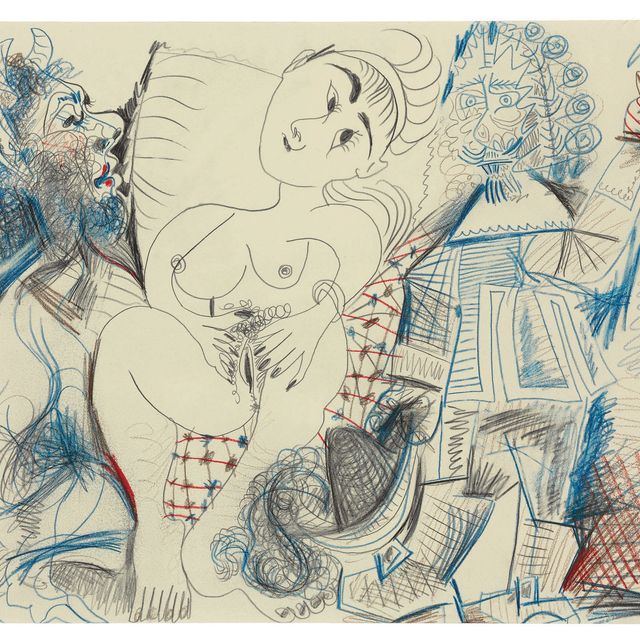 Pablo Picasso — Фавн, настоящая женщина и мушкетер