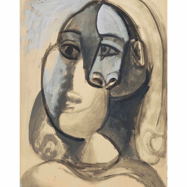 Pablo Picasso — Тет-а-тет с женщиной (Дора Маар)