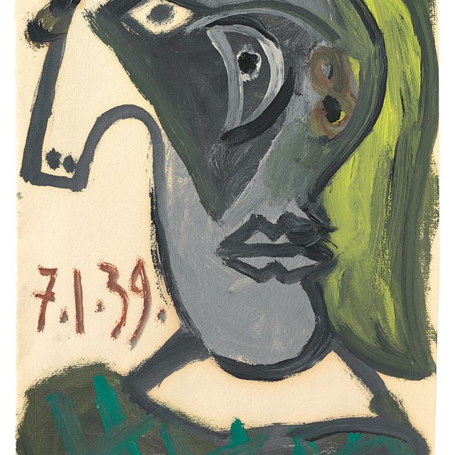 Pablo Picasso — Тет-а-тет с женщиной (Дора Маар)