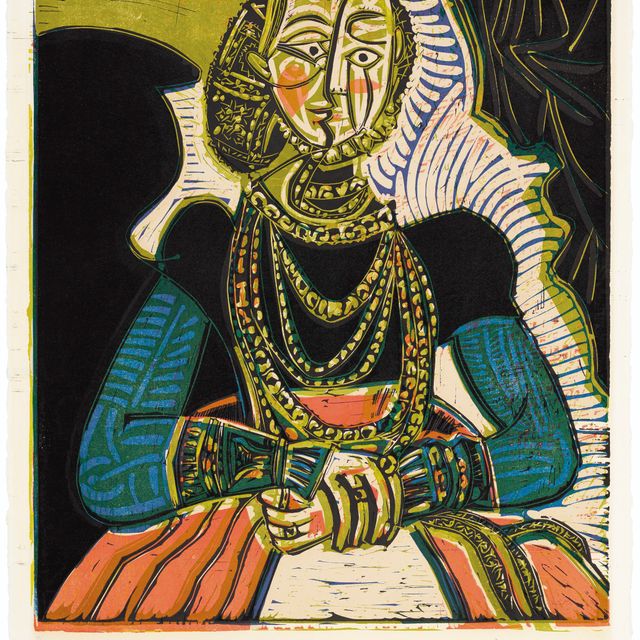 Pablo Picasso — Бюст молодой женщины д'Апре Кранаха