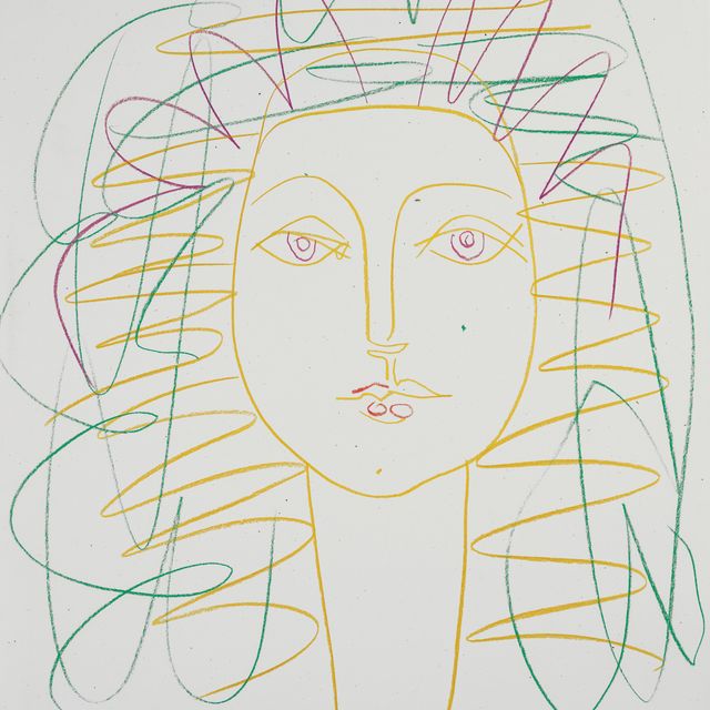 Pablo Picasso — Женский портрет (Франсуаза)