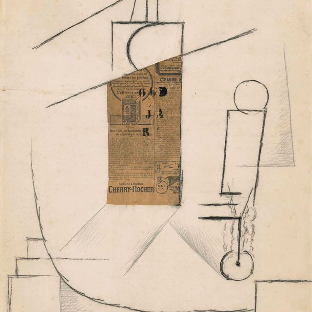 Pablo Picasso — Пирожное и еда за одним столом
