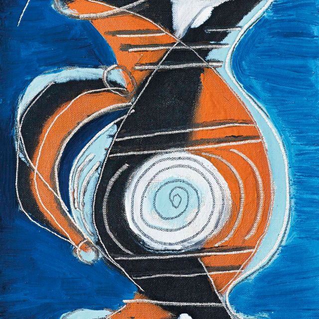 Pablo Picasso — Пирог с апельсиновым и голубым соусом