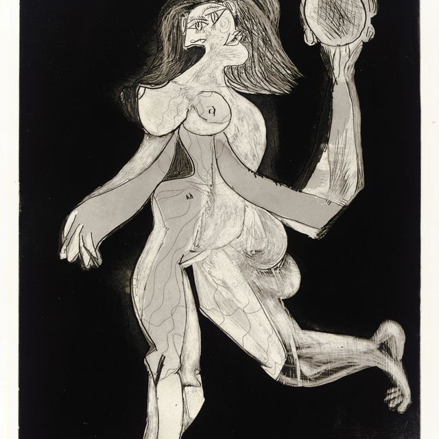 Pablo Picasso — Женщина в тамбурине (B. 310; Ba. 646)