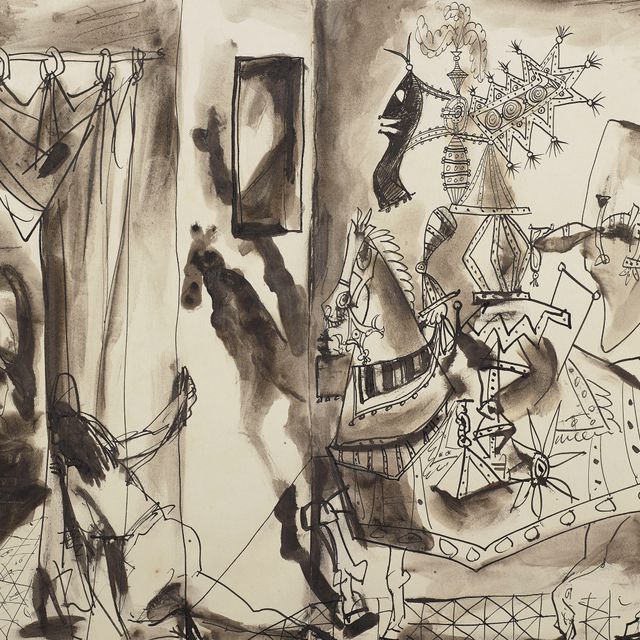 Pablo Picasso — Кавалер в доспехах, паж и новая женщина