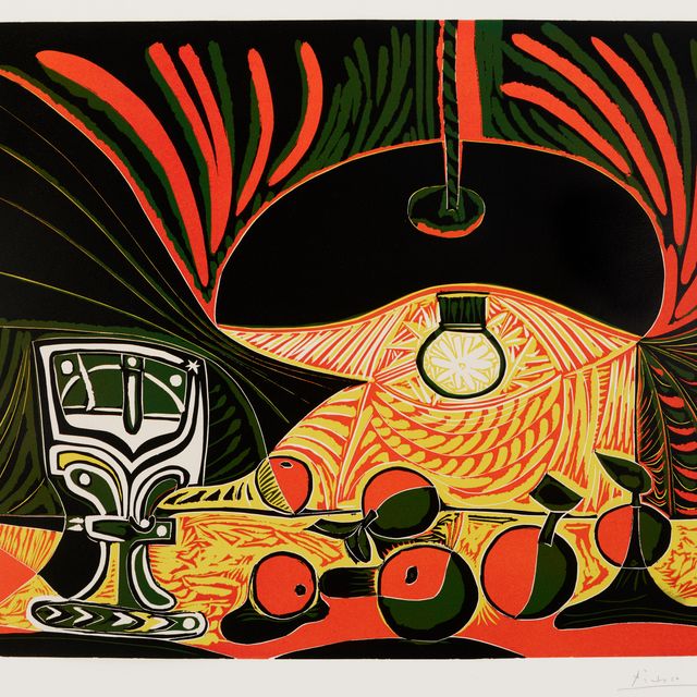 Pablo Picasso — Смерть природы рядом с лампой