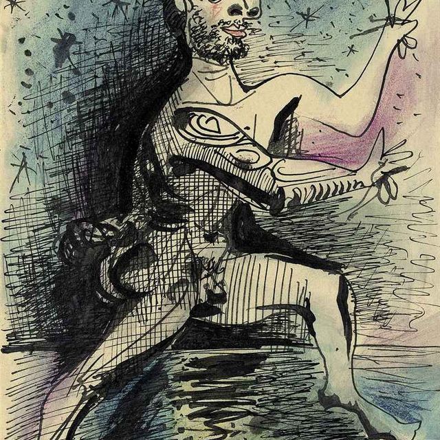 Pablo Picasso — Обитатель фауны на морском берегу