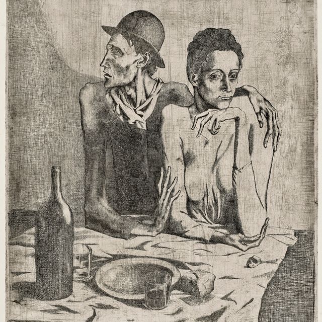 Pablo Picasso — Скромный обед из "Свиты Сальтимбанков"