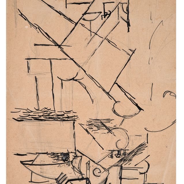 Pablo Picasso — Стол с мандолиной (Joueur de mandoline)