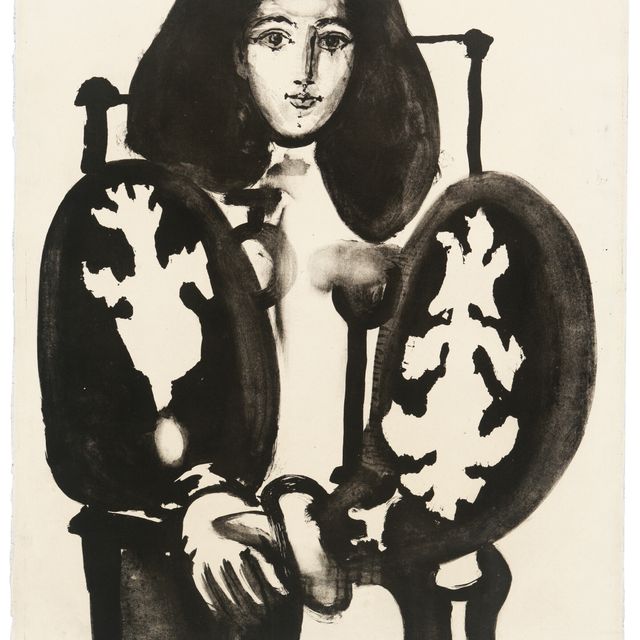 Pablo Picasso — Женщина в костюме № 1 ("Полонское манто")