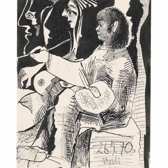 Pablo Picasso — Мир и модель сына