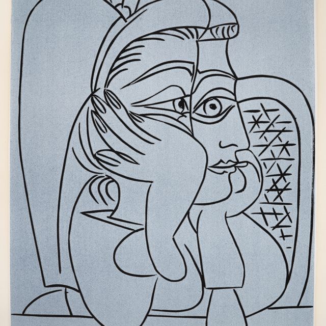 Pablo Picasso — Портрет в одежде Жаклин