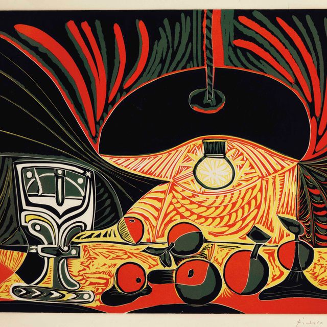 Pablo Picasso — Смерть природы рядом с лампой