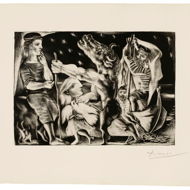 Pablo Picasso — Минотавр - путеводитель по ночной жизни, от: La Suite Vollard