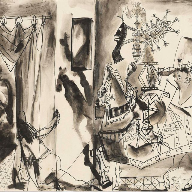 Pablo Picasso — Кавалер в доспехах, паж и новая женщина