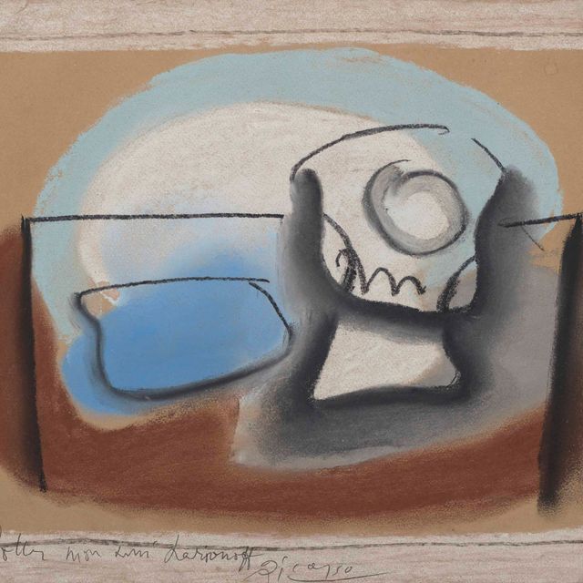 Pablo Picasso — Вера и пакет с табаком