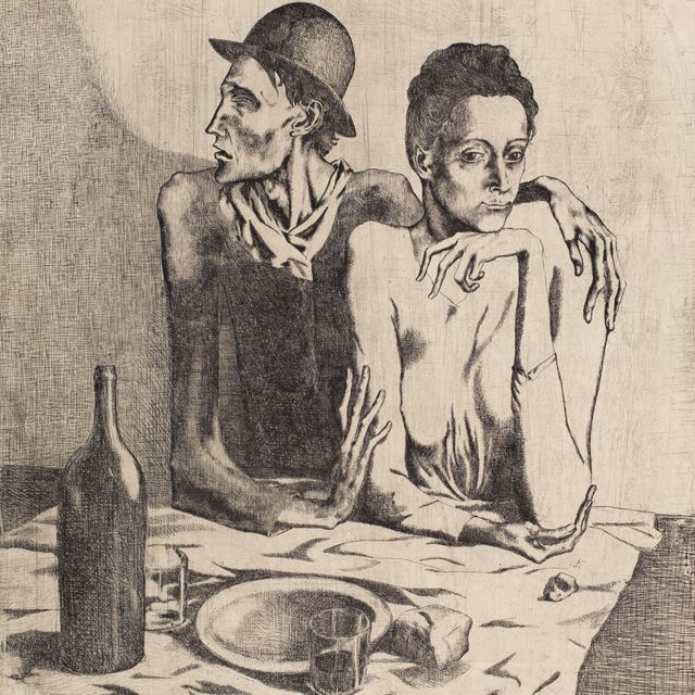 Pablo Picasso — Скромный обед из "Свиты Сальтимбанков"