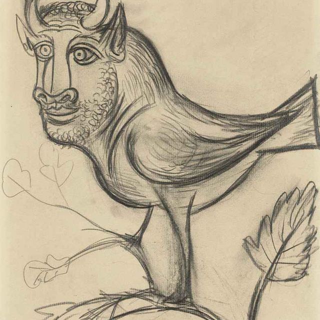 Pablo Picasso — Десерт в виде миски с пломбами (в форме сердца)