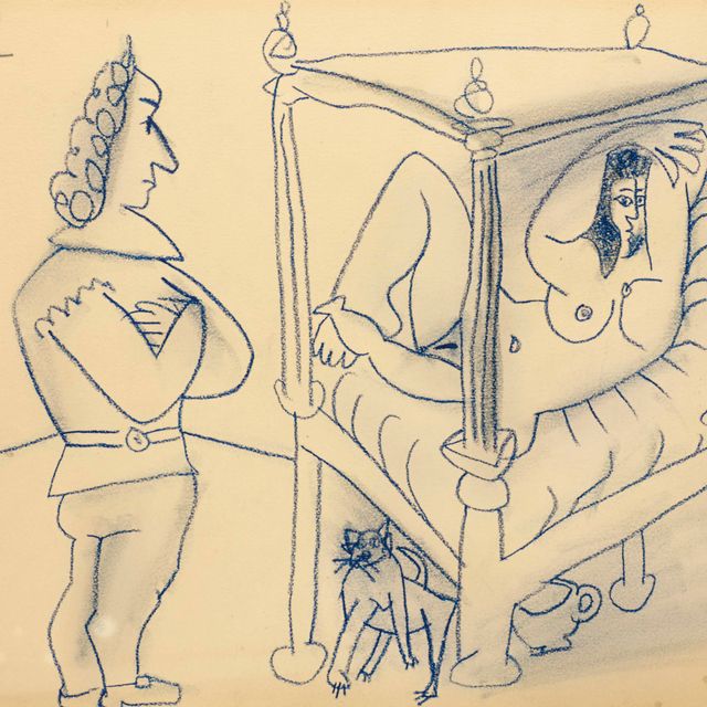 Pablo Picasso — Женщина танцует в образе балдахина и дебютирует как мужчина
