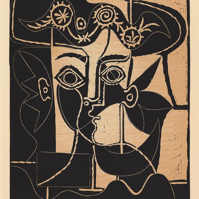 Pablo Picasso — Большой тет с женщиной в главной роли (р. 1077; Ba. 1317)