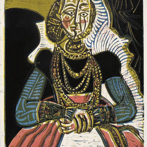 Pablo Picasso — Бюст молодой женщины д'Апре Кранаха (B. 859; Ba. 1053 III Cb)