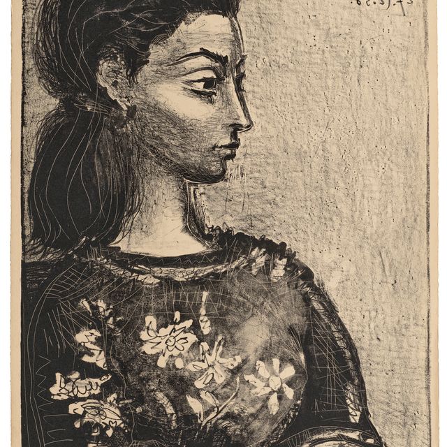 Pablo Picasso — Женский корсаж с цветами