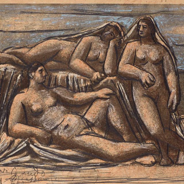 Pablo Picasso — Группа молодых женщин из трех человек